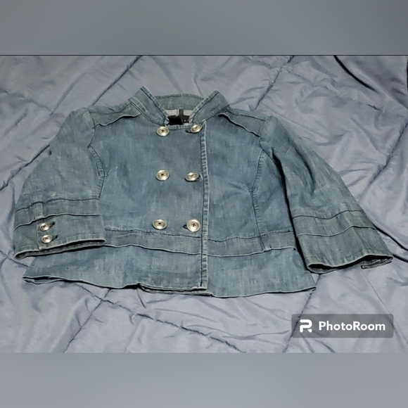 Attention jacket womens size small sz s 98% cotton 2% spandex y2k - Picture 16 of 16